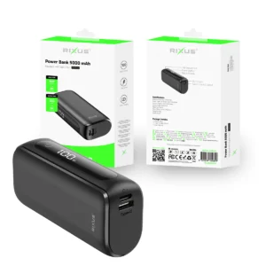 Rixus RXPB23 Compact Powerbank Digital Display 5000mAh Black - Image 4