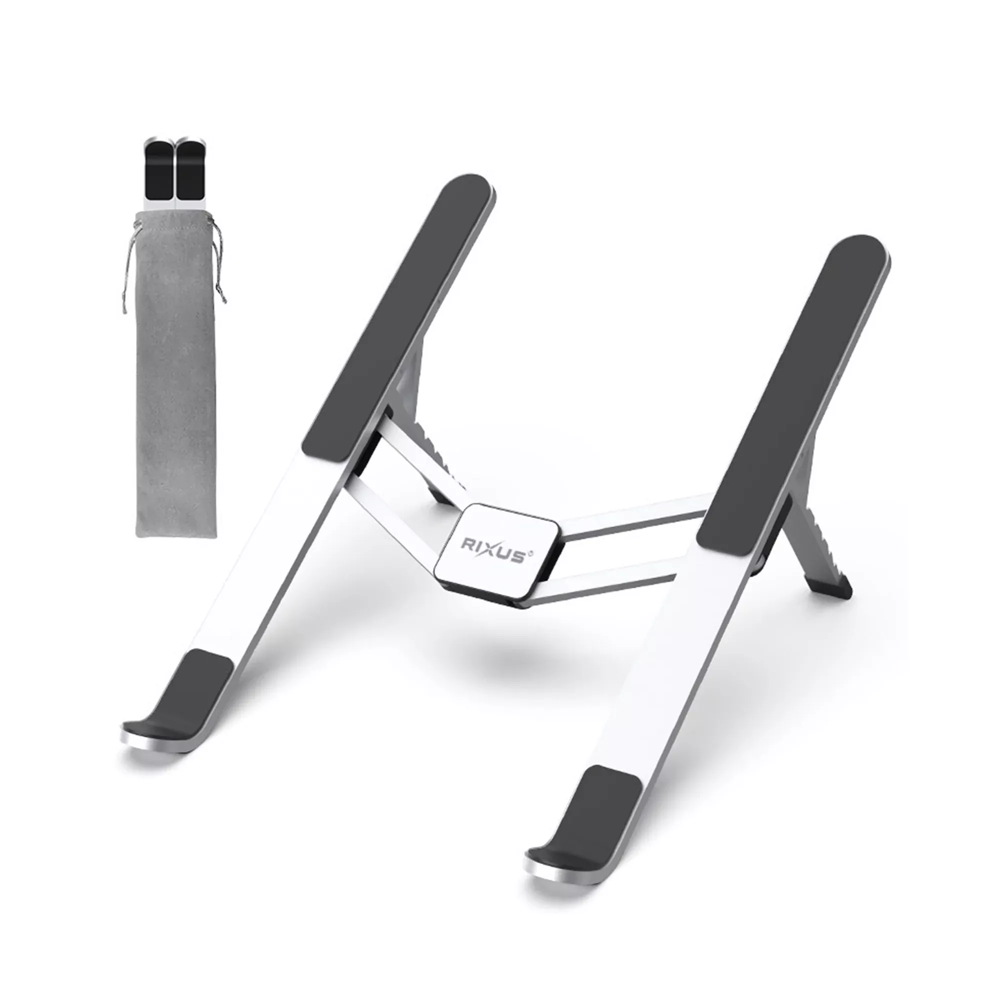 Rixus RXHW46 Laptop Stand Foldable Silver