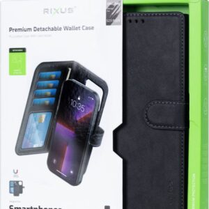 Rixus Duo Magnetic Detachable Wallet For Samsung Galaxy S23 Plus Black - Image 1