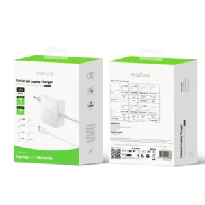 Rixus RXLC93 Universal Laptop Charger 100W 8 Connectors White - Image 3
