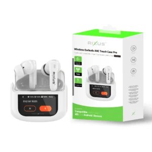 Rixus RXBH63W Wireless Earbuds Touch Case Pro White - Image 3