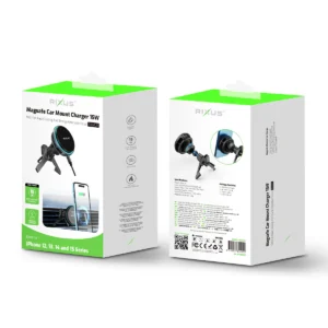 Rixus RXWC21 MagSafe Car Mount Charger Ice Cooling Fit Black - Image 3
