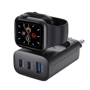 Rixus RXHC40 43W Charging Block For Apple iWatch, iPhone, Airpods Black - Image 1