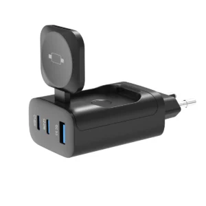 Rixus RXHC40 43W Charging Block For Apple iWatch, iPhone, Airpods Black - Image 2