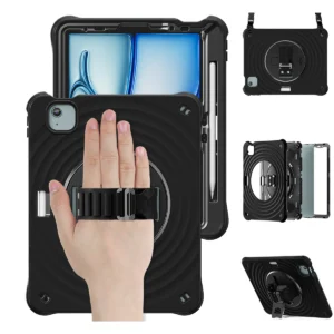 Rixus RXTC08 Anti Shock Case For Apple iPad Air 11 inch (2024, 2025, 2026), Air 4 10.9 inch (2020), Air 5 10.9 inch (2022), Pro 11 inch (2018, 2020, 2021, 2022) Black - Image 3