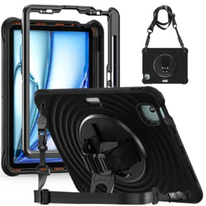 Rixus RXTC08 Anti Shock Case For Apple iPad Air 11 inch (2024, 2025, 2026), Air 4 10.9 inch (2020), Air 5 10.9 inch (2022), Pro 11 inch (2018, 2020, 2021, 2022) Black - Image 4
